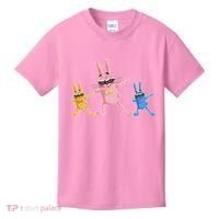 Cool Dabbing Easter Bunnies Kids T-Shirt thumb 0