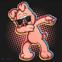 Cool Dabbing Pig Doggie Tank thumb 4