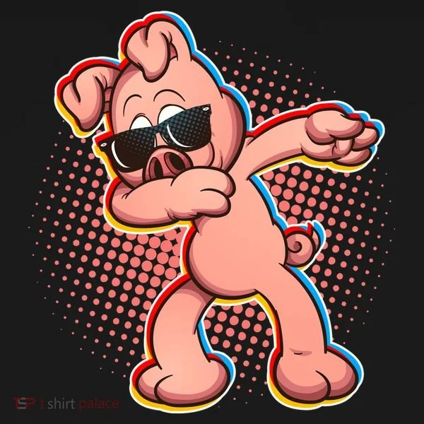 Cool Dabbing Pig Doggie Tank