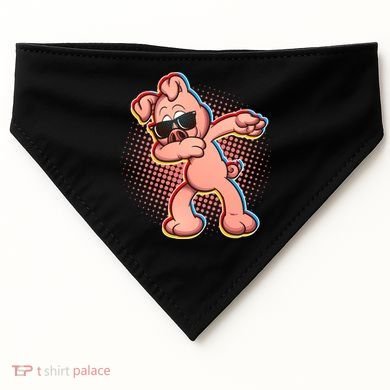 Cool Dabbing Pig USA-Made Doggie Bandana