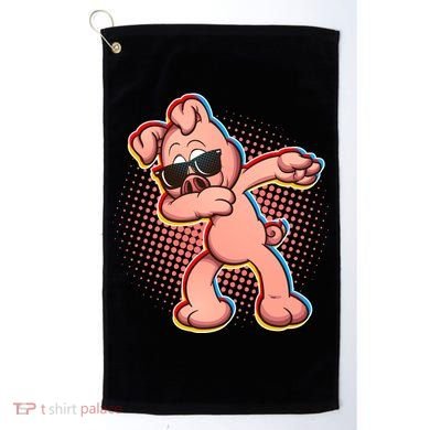 Cool Dabbing Pig Golf Towel