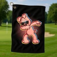 Cool Dabbing Pig Golf Towel thumb 1
