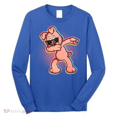 Cool Dabbing Pig Long Sleeve Shirt