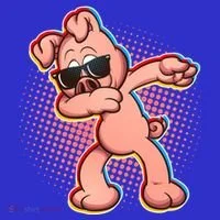 Cool Dabbing Pig T-Shirt thumb 7