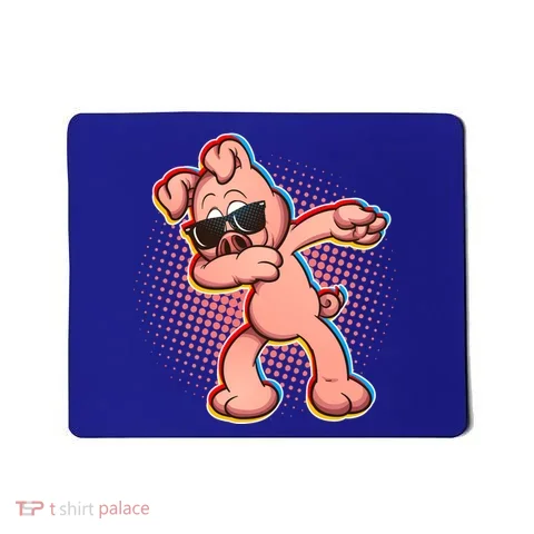 Cool Dabbing Pig Mousepad in the selected color