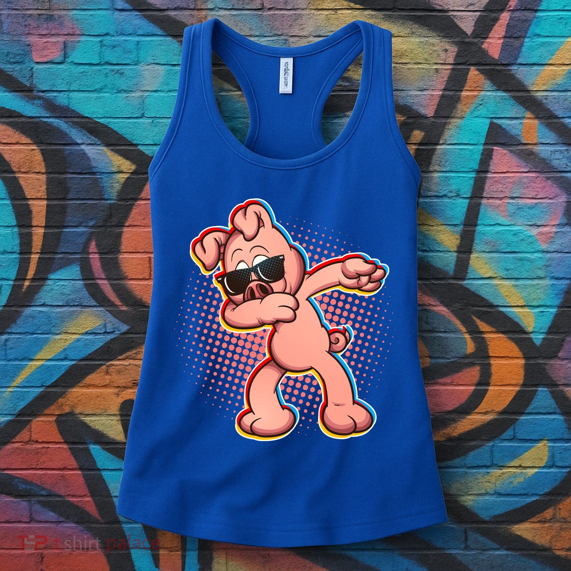 Cool Dabbing Pig Women's Tank Top