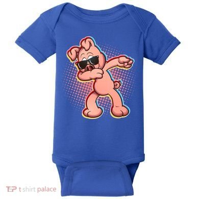 Cool Dabbing Pig Baby Bodysuit