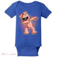 Cool Dabbing Pig Baby Bodysuit thumb 0