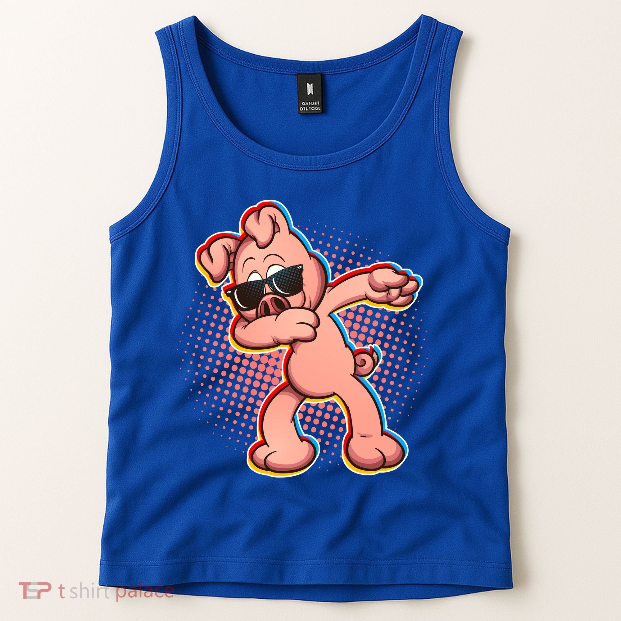 Cool Dabbing Pig Tank Top
