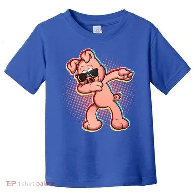 Cool Dabbing Pig Toddler T-Shirt