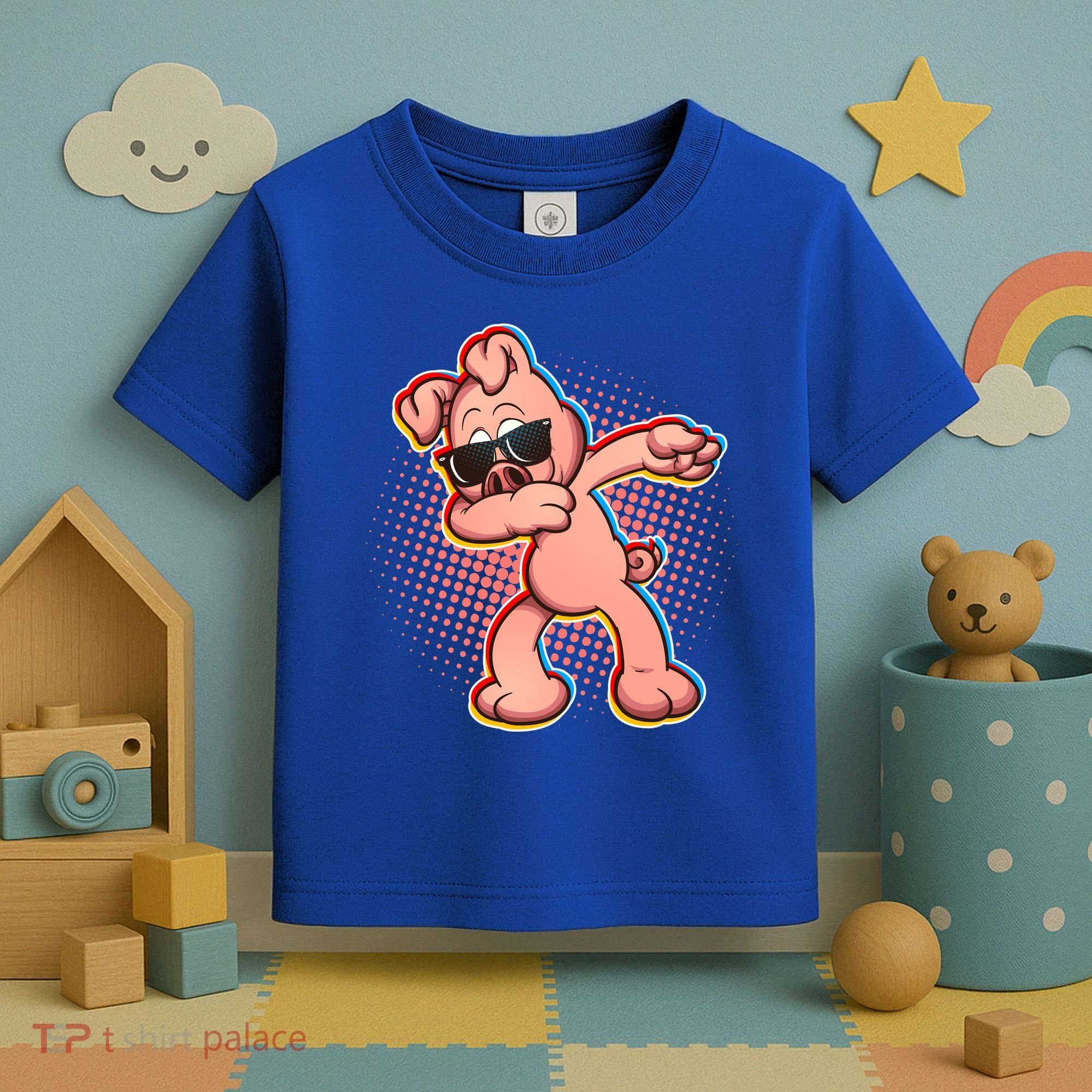 Cool Dabbing Pig Toddler T-Shirt