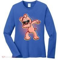 Cool Dabbing Pig Women's Long Sleeve Shirt thumb 0