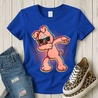 Cool Dabbing Pig Women's T-Shirt thumb 3