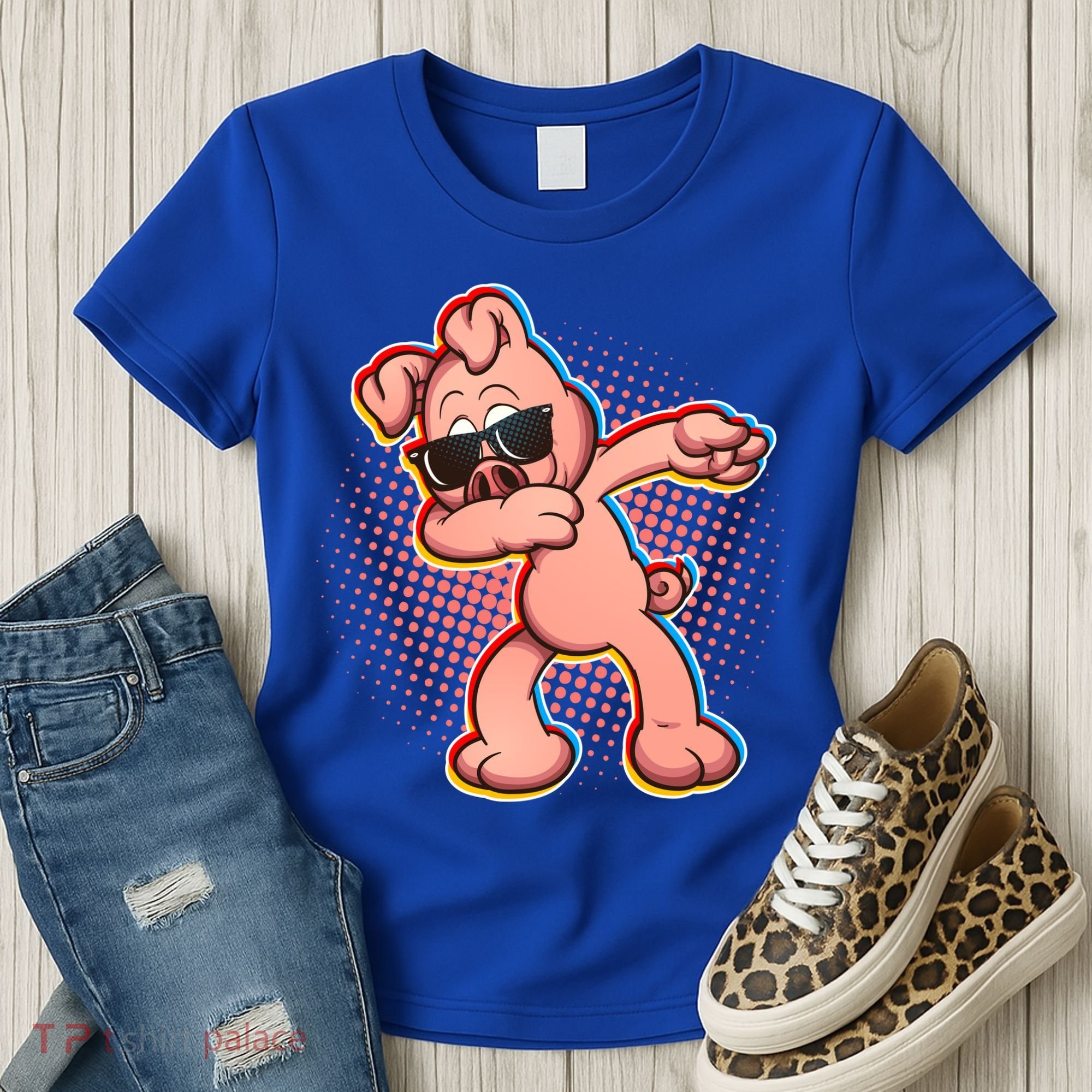 Cool Dabbing Pig Women's T-Shirt