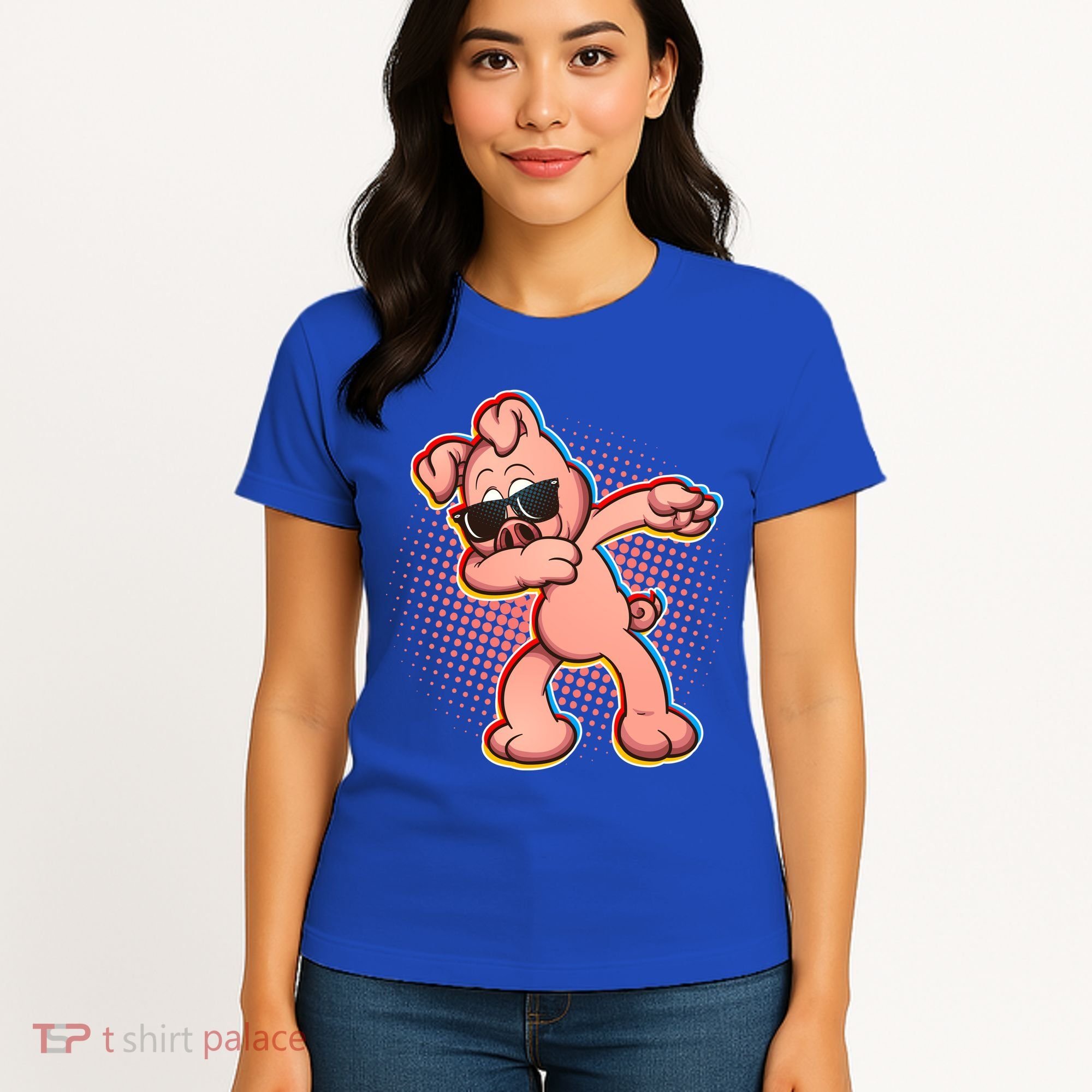 Cool Dabbing Pig Women's T-Shirt
