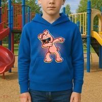 Cool Dabbing Pig Kids Hoodie thumb 2