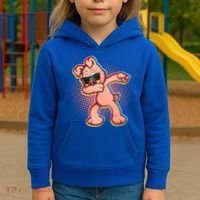 Cool Dabbing Pig Kids Hoodie thumb 3