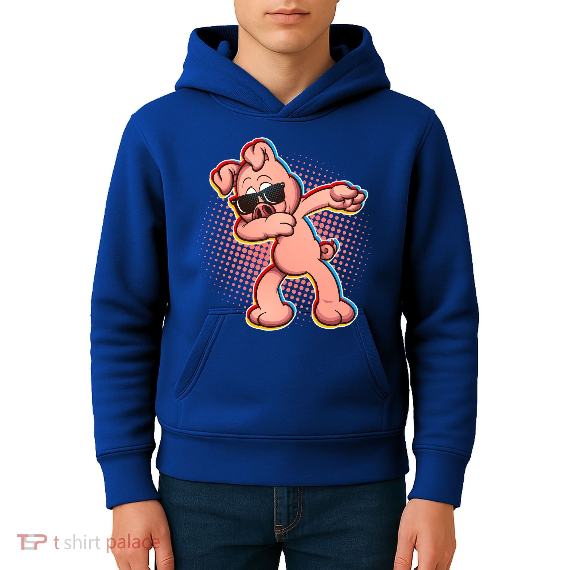 Cool Dabbing Pig Kids Hoodie