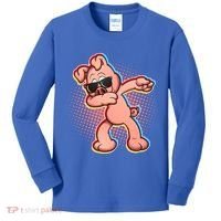 Cool Dabbing Pig Kids Long Sleeve Shirt thumb 0