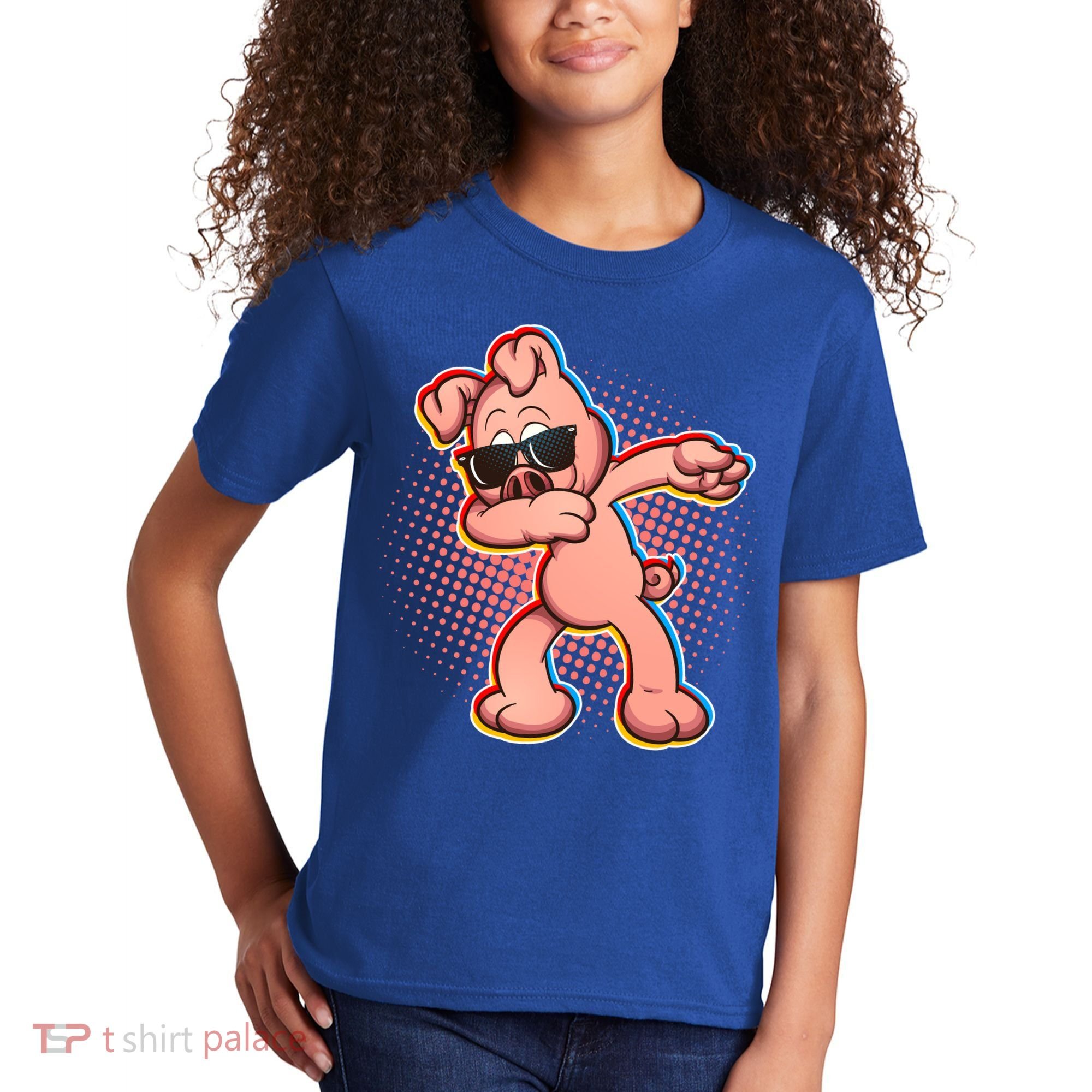 Cool Dabbing Pig Kids T-Shirt