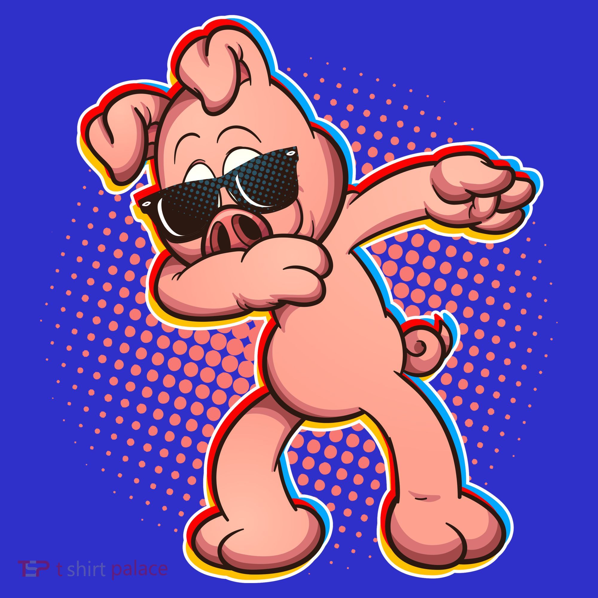 Cool Dabbing Pig Tote Bag
