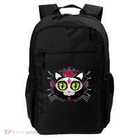 Cool Day Of The Dead Cat Backpack thumb 0