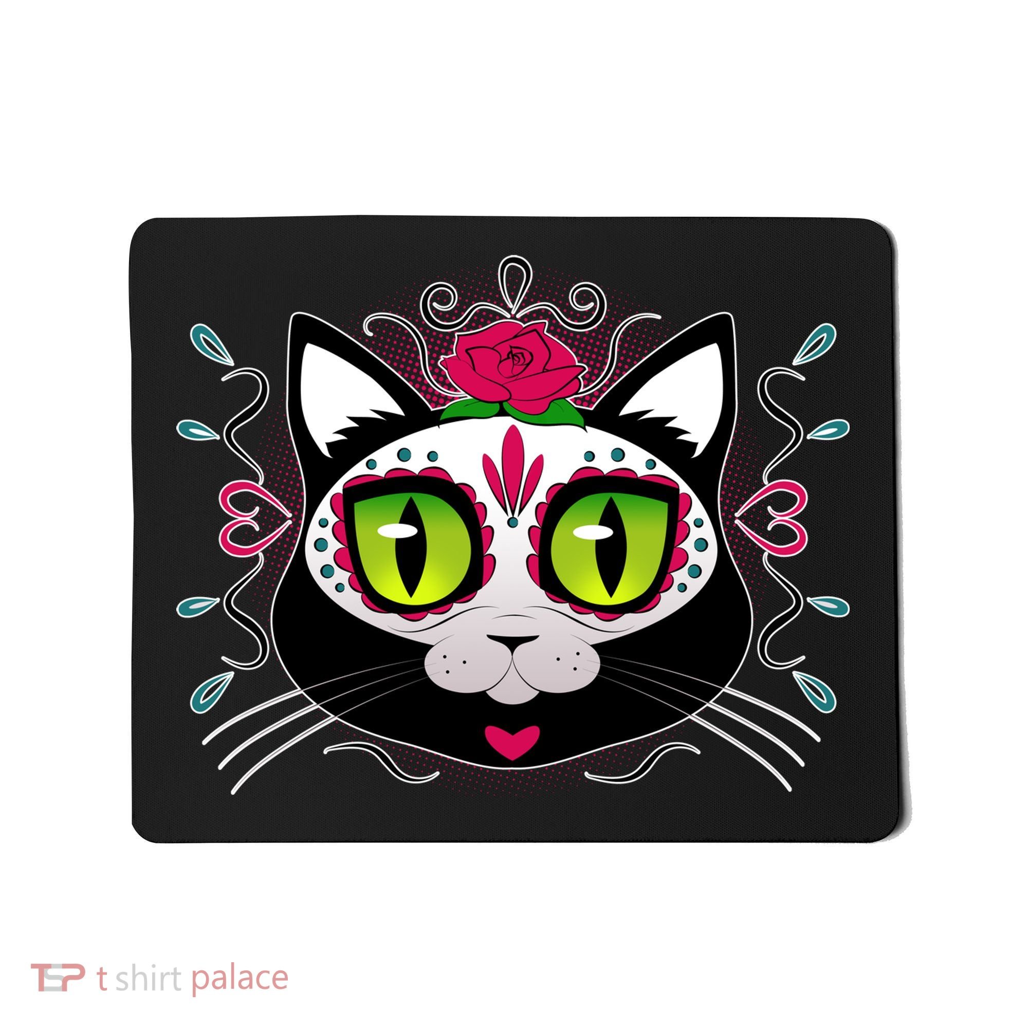 Cool Day Of The Dead Cat Mousepad