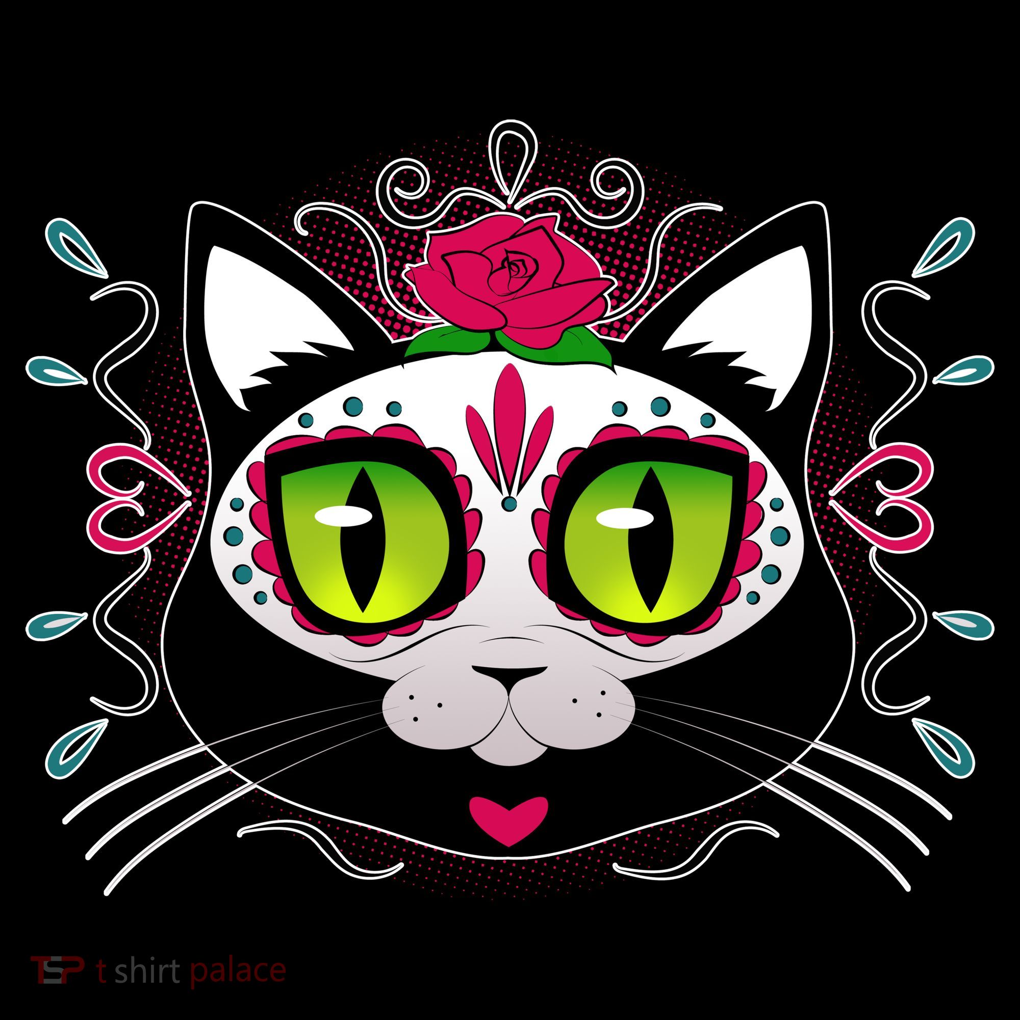 Cool Day Of The Dead Cat Mousepad