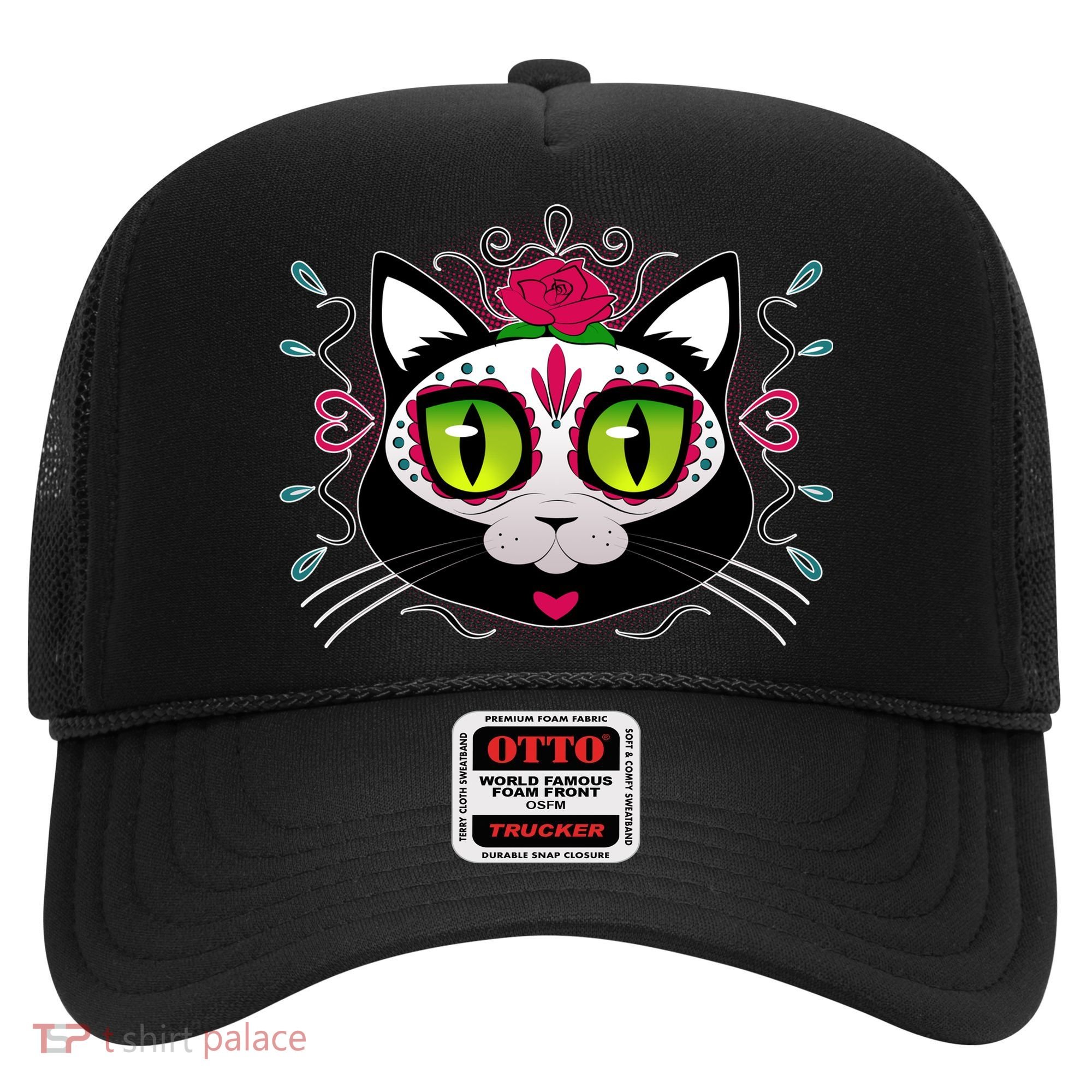 Cool Day Of The Dead Cat Hat