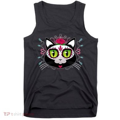 Cool Day Of The Dead Cat Tank Top