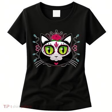 Cool Day Of The Dead Cat Women's T-Shirt