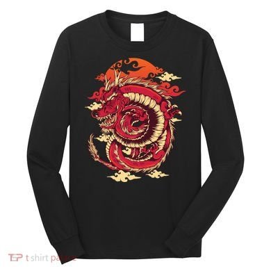 Cool Dragon Cloud design Long Sleeve Shirt