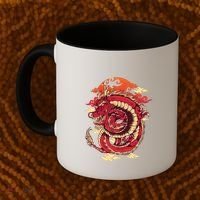 Cool Dragon Cloud design Coffee Mug thumb 2
