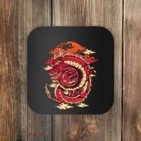 Cool Dragon Cloud design Coaster thumb 0
