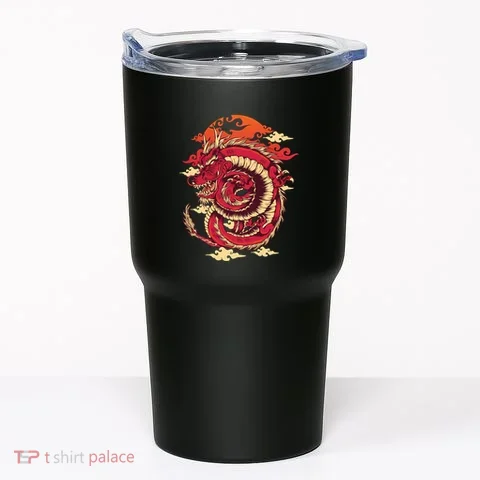 Cool Dragon Cloud design Tumbler in the selected color