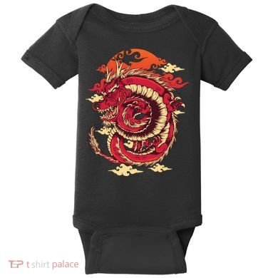 Cool Dragon Cloud design Baby Bodysuit
