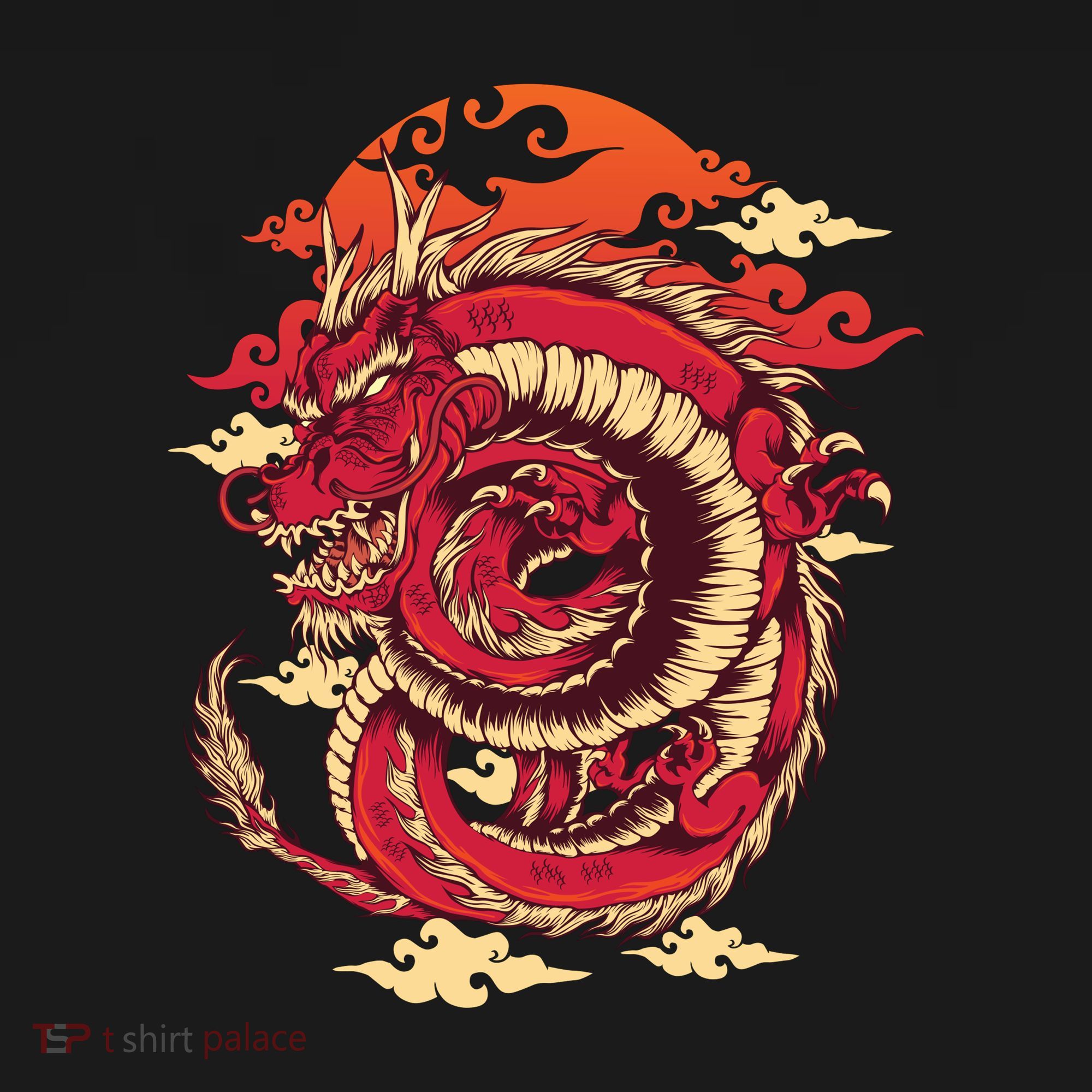 Cool Dragon Cloud design Toddler Hoodie