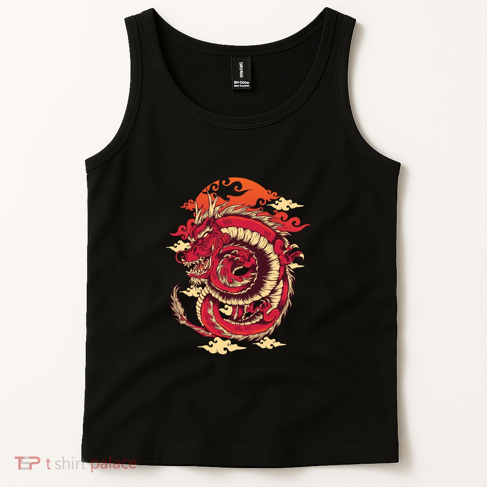 Cool Dragon Cloud design Tank Top