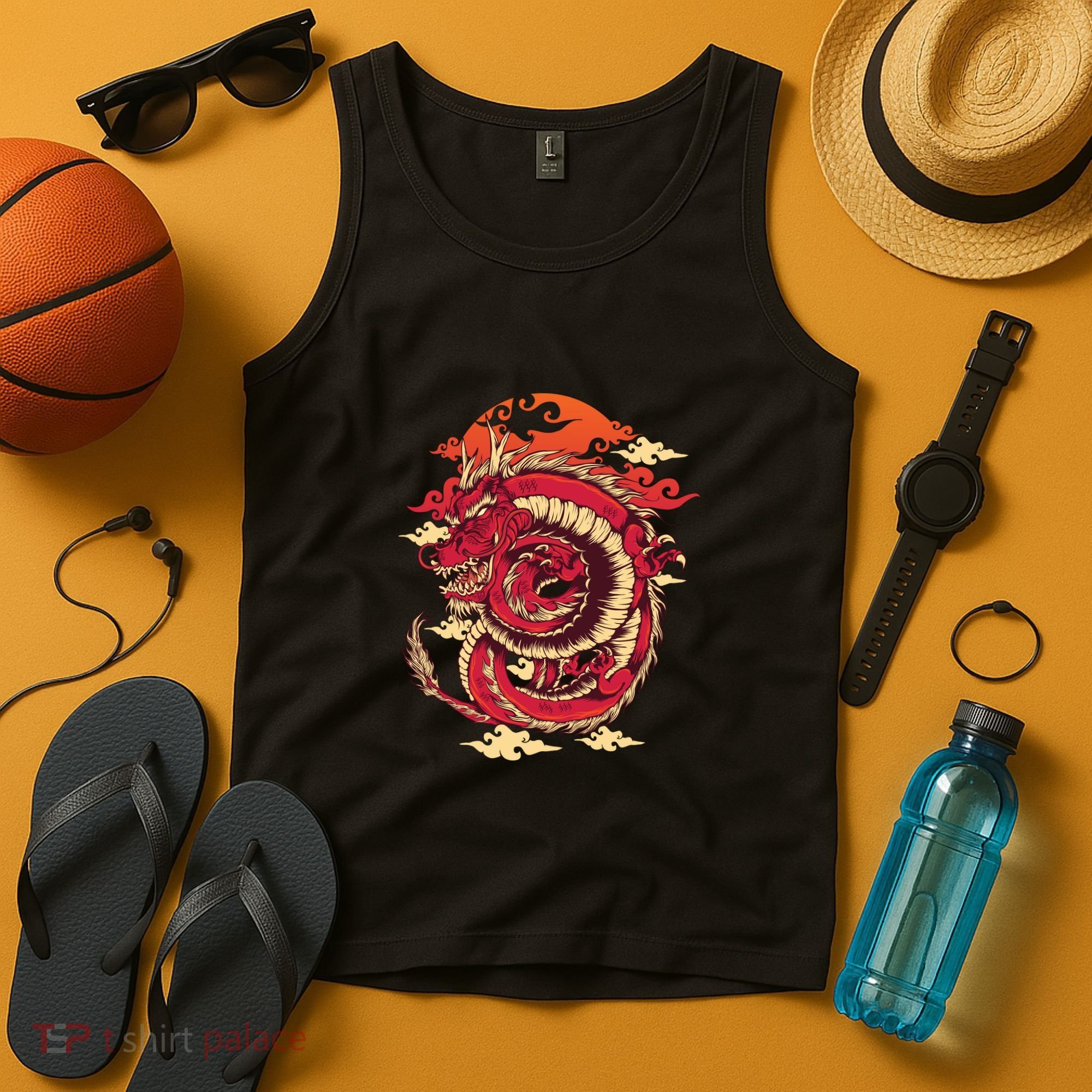 Cool Dragon Cloud design Tank Top
