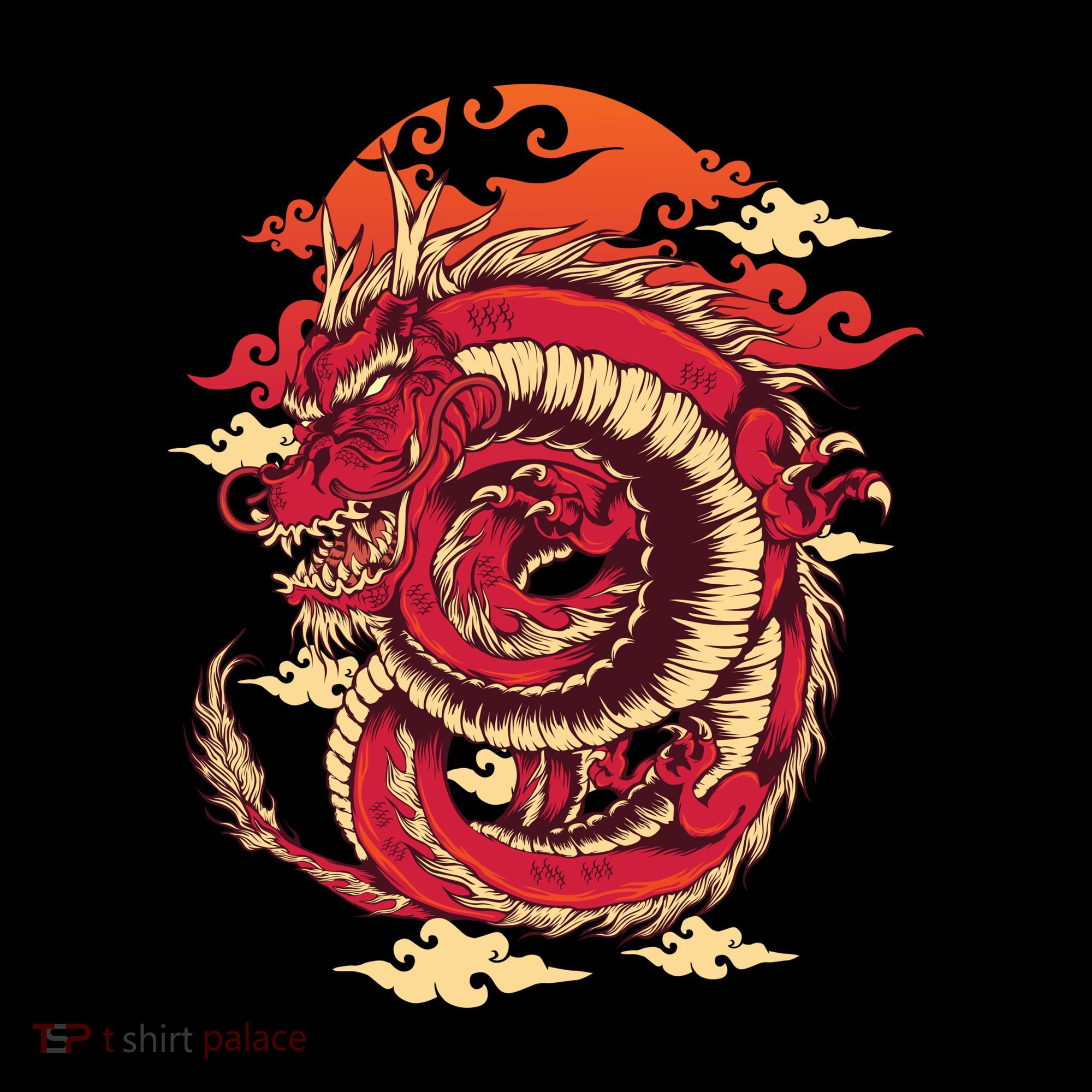 Cool Dragon Cloud design Tank Top