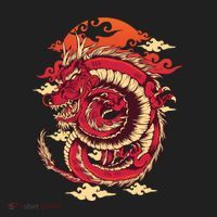 Cool Dragon Cloud design Golf Towel thumb 3