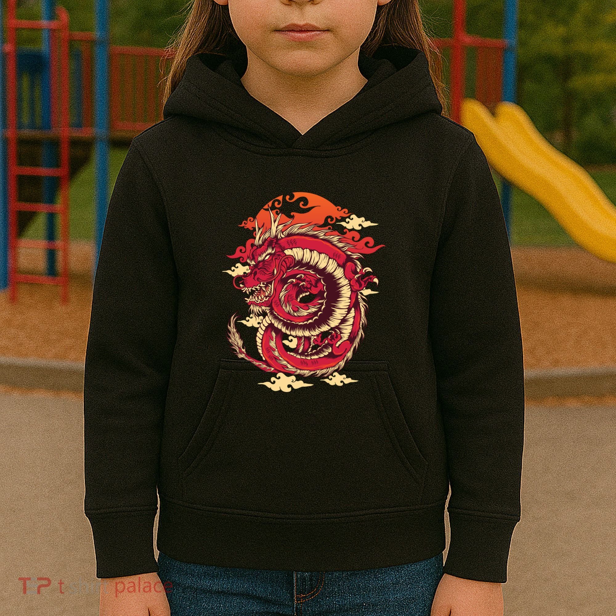 Cool Dragon Cloud design Kids Hoodie