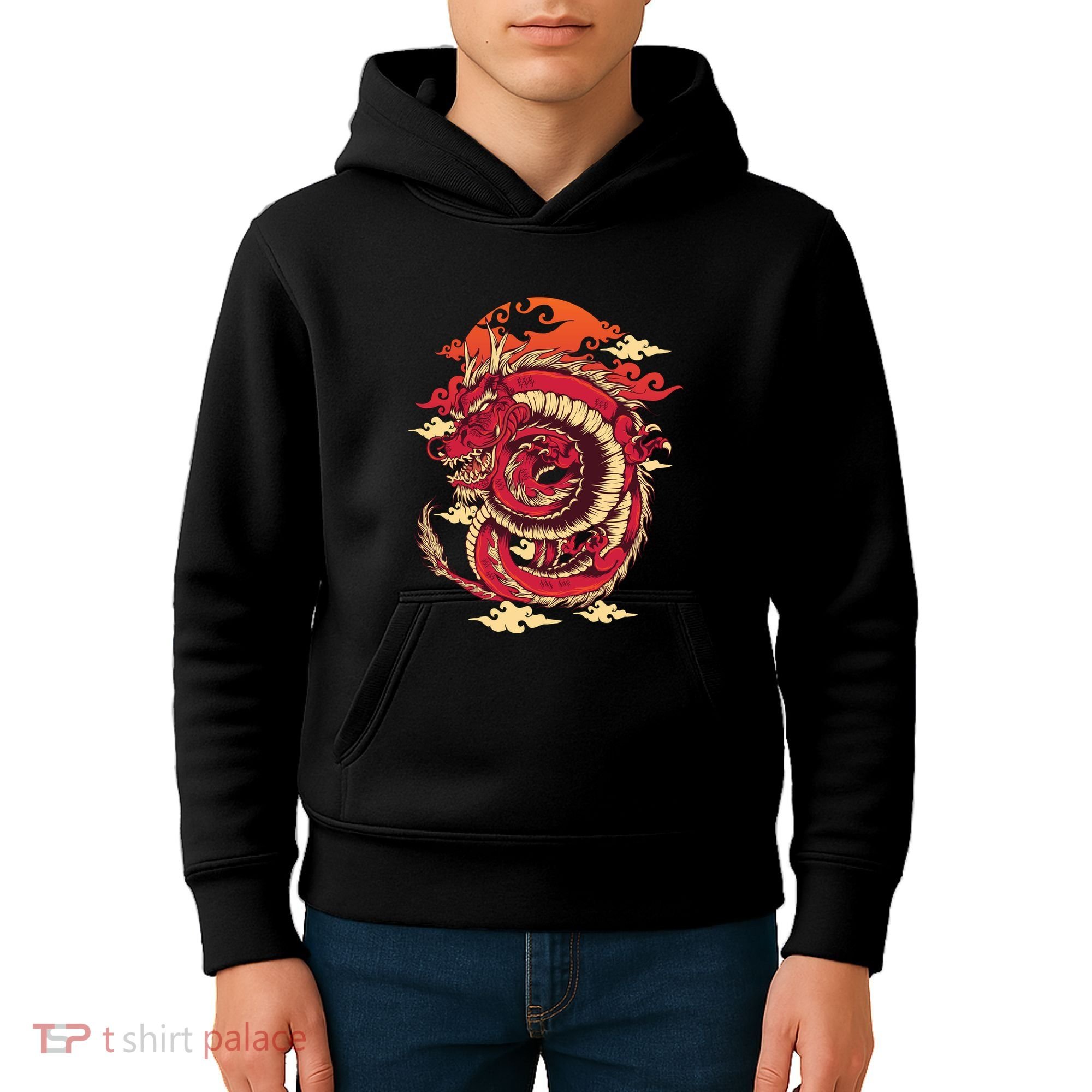 Cool Dragon Cloud design Kids Hoodie