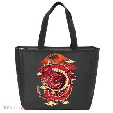 Cool Dragon Cloud design Tote Bag