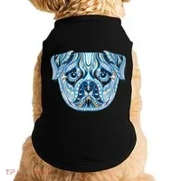 Cool Ethnic Trippy Pug Dog Face Doggie Tank thumb 0