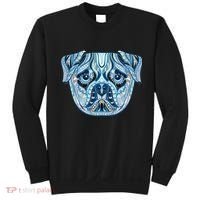Cool Ethnic Trippy Pug Dog Face Sweatshirt thumb 0