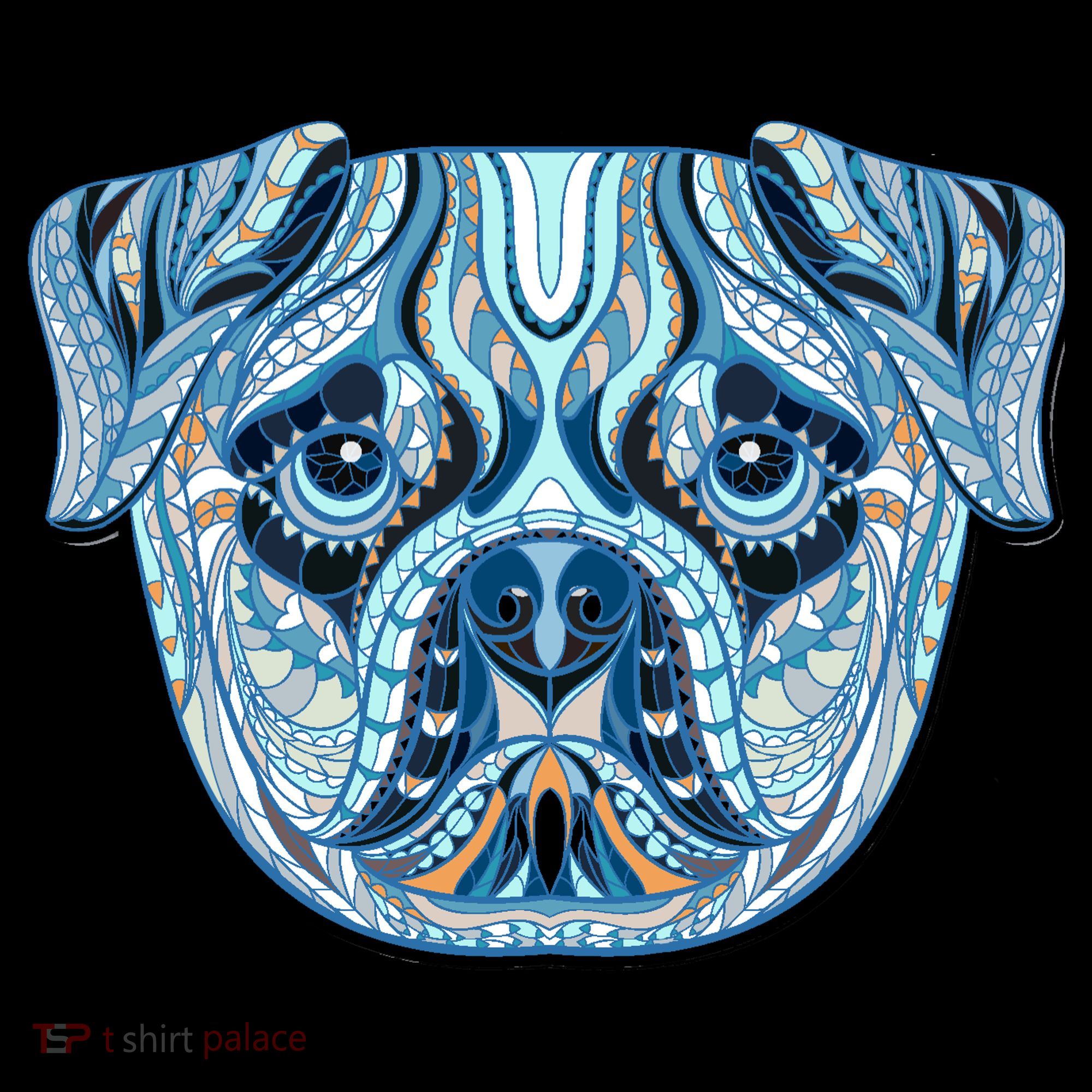 Cool Ethnic Trippy Pug Dog Face Sweatshirt
