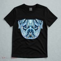 Cool Ethnic Trippy Pug Dog Face T-Shirt thumb 5