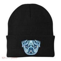 Cool Ethnic Trippy Pug Dog Face Beanie thumb 0