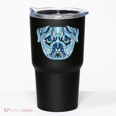 Cool Ethnic Trippy Pug Dog Face Tumbler